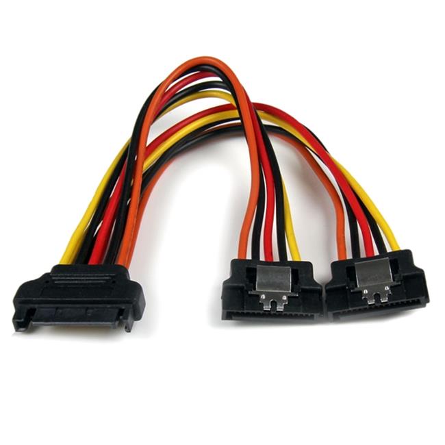 6in Latching SATA Power Y Splitter Cable 6in Latching SATA Power Y Splitter Cable